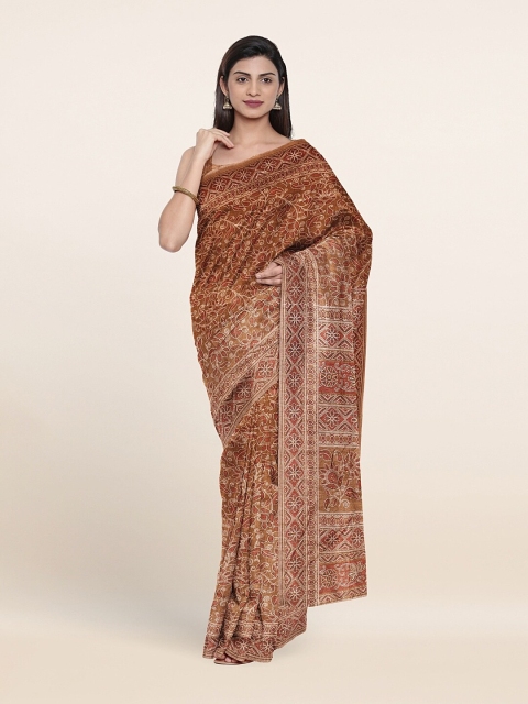 

Pothys Beige & White Floral Saree