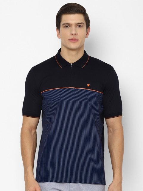 

Louis Philippe Men Blue Polo Collar T-shirt