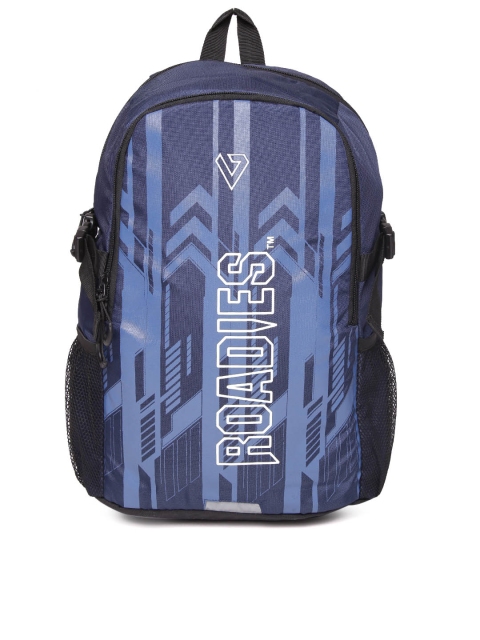 

THe VerTicaL Unisex Blue Printed Laptop Backpack