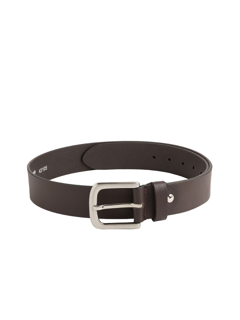 

CRUSSET Men Brown Leather Belt