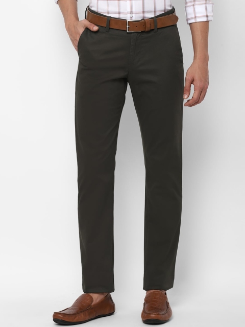 

Allen Solly Men Grey Slim Fit Mid Rise Formal Trousers