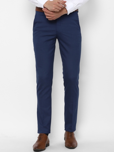 

Louis Philippe Men Navy Blue Slim Fit Trousers