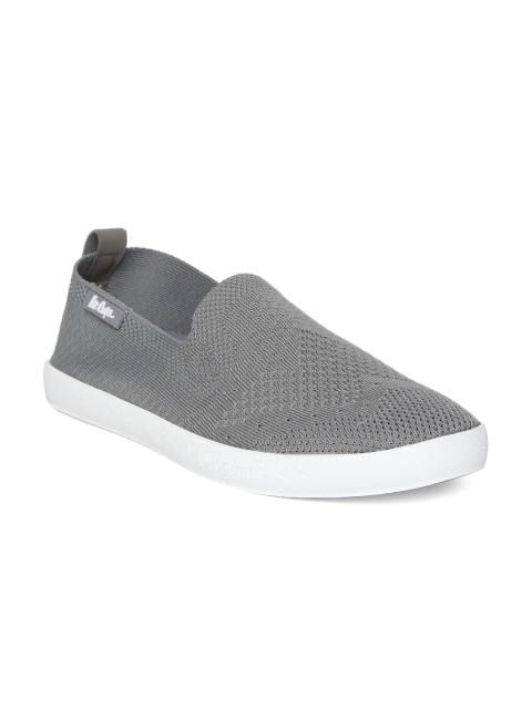 

Lee Cooper Men Grey Solid Slip-On Sneakers