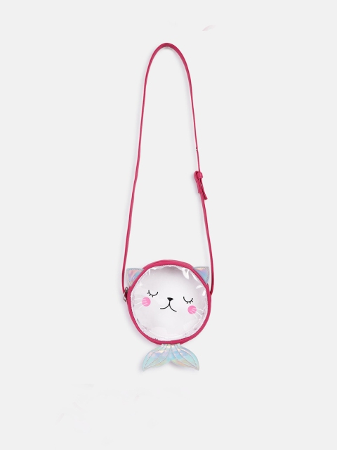 

Chicco Pink Structured Sling Bag with Applique