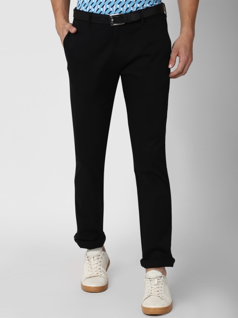 

V Dot Men Black Slim Fit Trousers