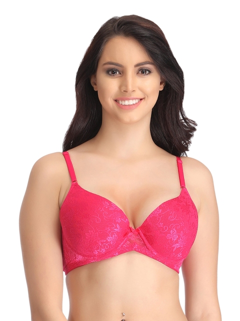 

Clovia Pink Full-Coverage Bra BR0817P14