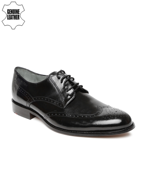 

Ruosh Work Men Black Genuine Leather Classic Derbys