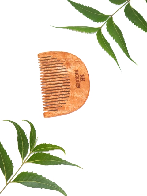 

NICKSUN Neem Wood Beard Comb, Brown