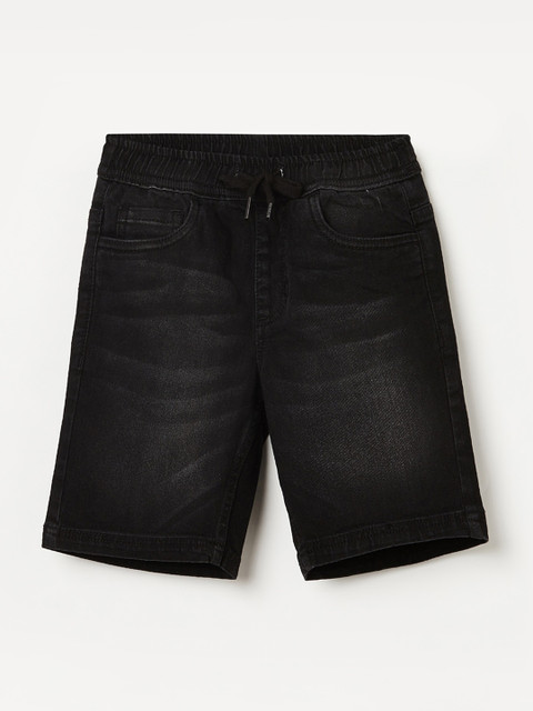 

Fame Forever by Lifestyle Boys Black Slim Fit Denim Shorts