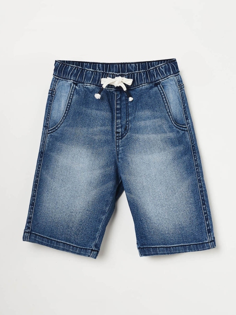 

Fame Forever by Lifestyle Boys Blue Washed Slim Fit Denim Shorts