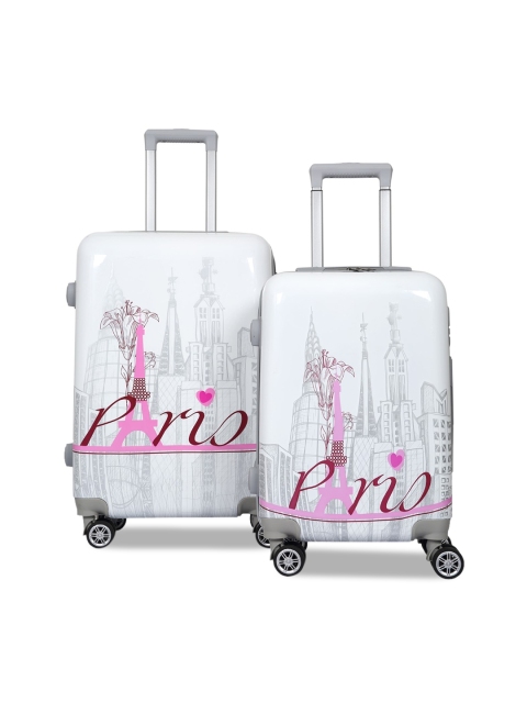 

Polo Class White Set of 2 Printed Hard-Sided Trolley Bag
