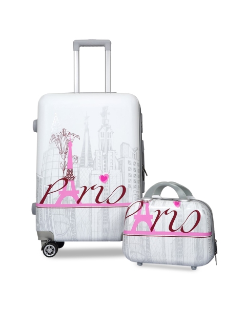 

Polo Class Set of 2 White Trolley Bag with Vanity Bag