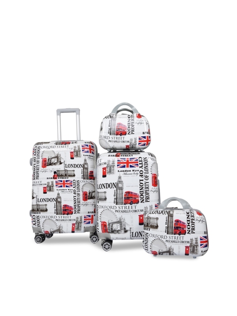 

Polo Class 4 Pieces Trolley & Vanity Bag Set (20/24 inch), White