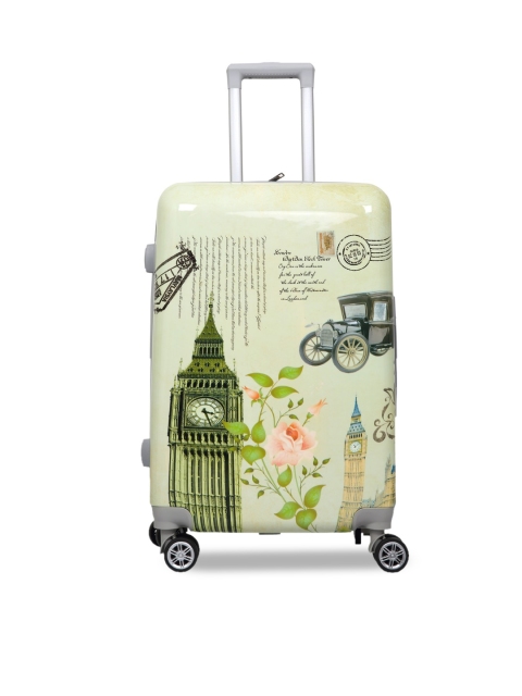 

Polo Class Green Printed Trolley Suitcase