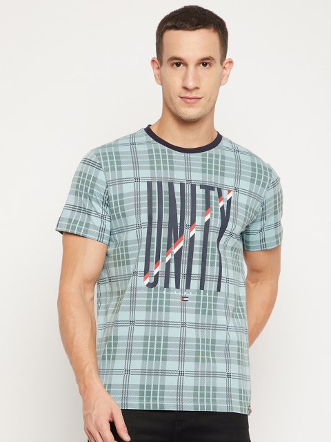 

Octave Men Green Printed Pure Cotton T-shirt