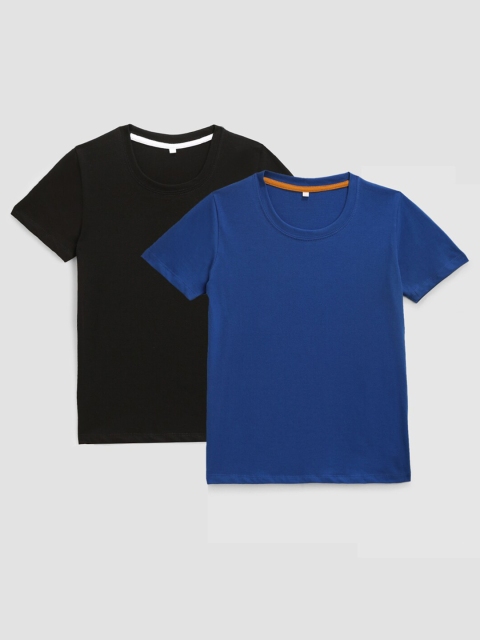 

KIDSCRAFT Boys Multicoloured 2 V-Neck Running T-shirt, Multi
