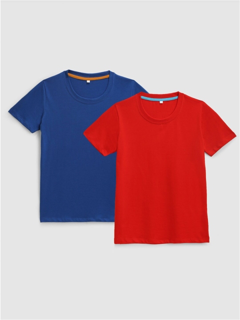 

KIDSCRAFT Boys Multicoloured 2 Running T-shirt, Multi