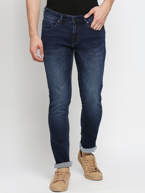 

SPYKAR Men Blue Slim Fit Low-Rise Heavy Fade Jeans