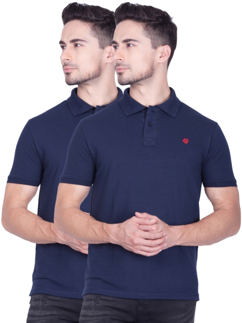 

ONN Pack of 2 Navy Polo T-shirts, Navy blue