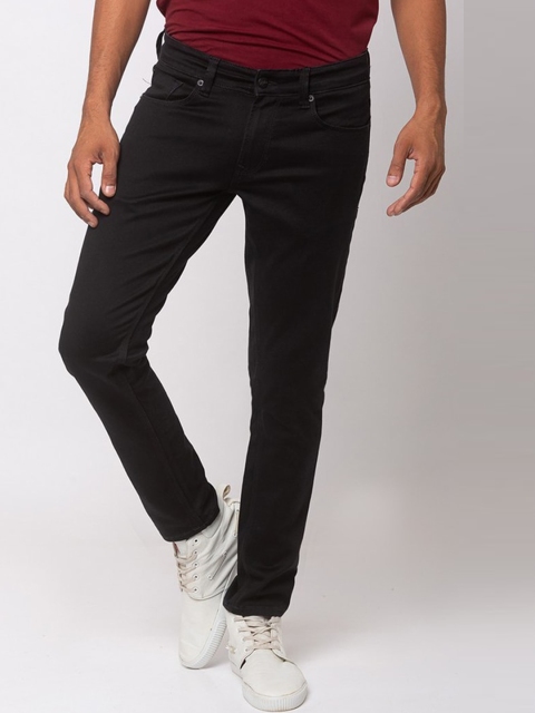 

SPYKAR Men Black Super Skinny Fit Low-Rise Cotton Jeans