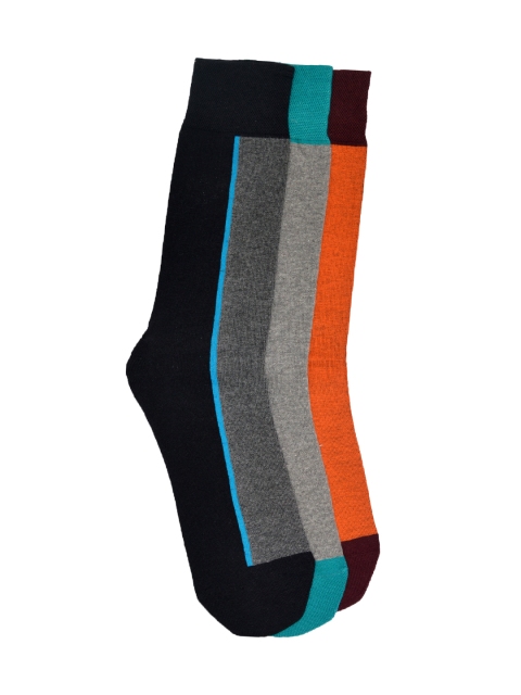 

MARC Men Set of 3 Above Ankle-Length Socks, Black