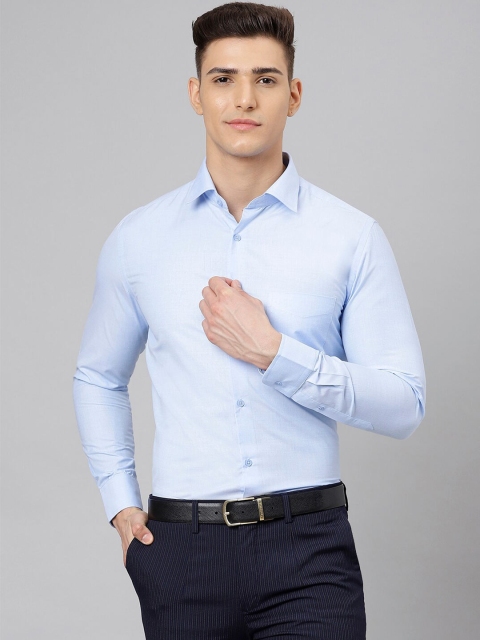 

Richlook Men Blue Solid Formal Shirt