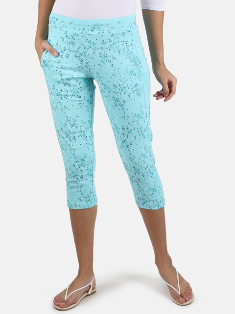 

Monte Carlo Women Blue Printed Capris