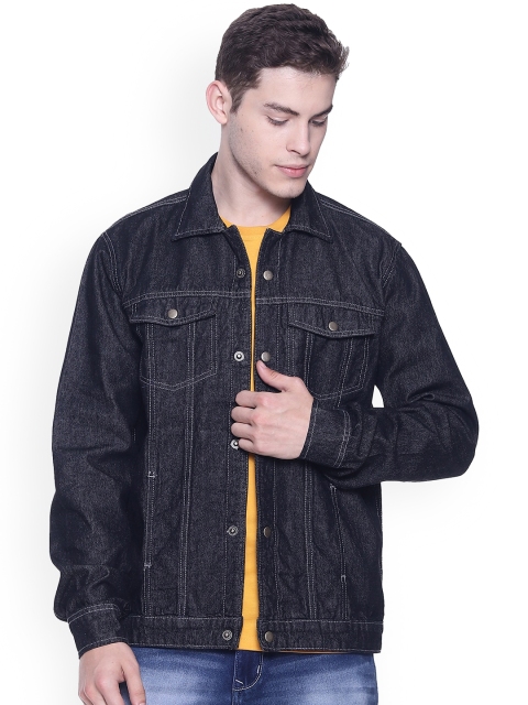 

Raa Jeans Men Black Washed Denim Jacket
