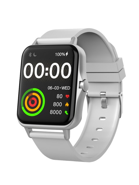 

AQFIT Grey Solid W12 1.69 Inch Smartwatch