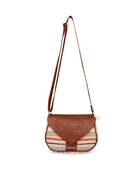 

ASTRID Multicoloured Self Design Structured Sling Bag, Multi