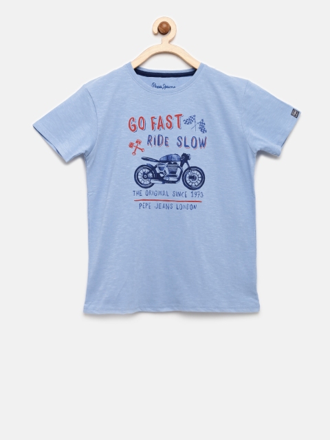 

Pepe Jeans Boys Blue Printed T-shirt
