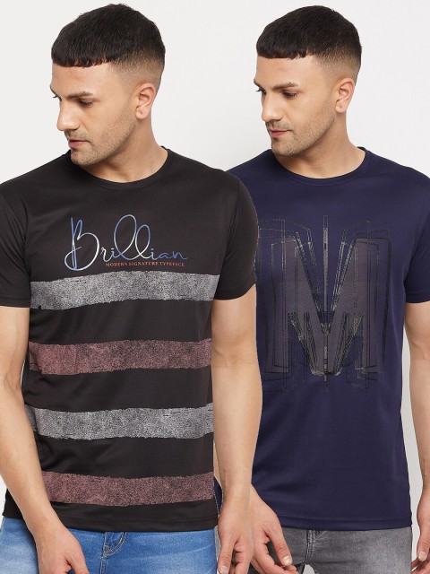 

Parcel Yard Men Black Typography 2 Printed T-shirt