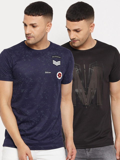

Parcel Yard Men Navy Blue 2 T-shirt