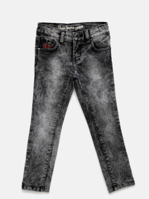 

Pepe Jeans Girls Charcoal Grey Pixlette Skinny Fit Mid Rise Clean Look Stretchable Jeans