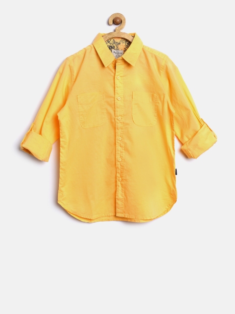 

Pepe Jeans Boys Yellow Solid Shirt