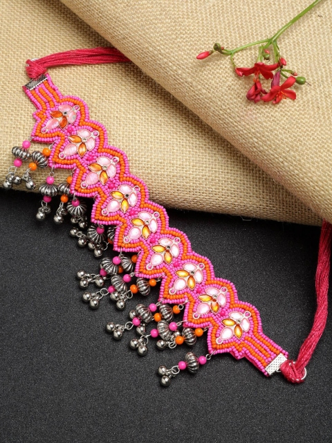 

NEUDIS Pink & White Choker Necklace