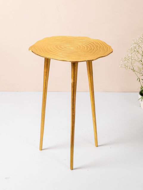 

nestroots Gold-Toned Textured Metal Ottoman