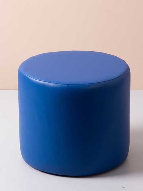 

nestroots Blue Solid Cylindrical Ottoman