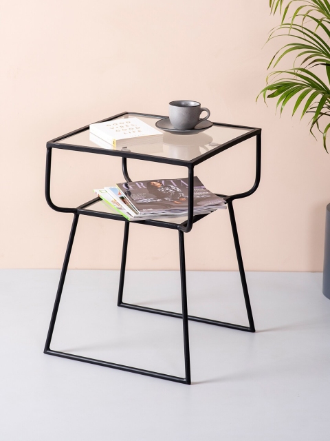 

nestroots Set of 2 Black Side Tables