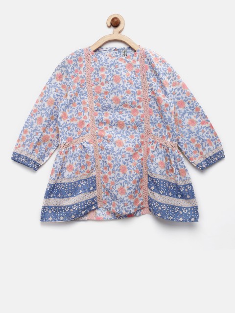 

Pepe Jeans Girls Blue Printed Regular Top