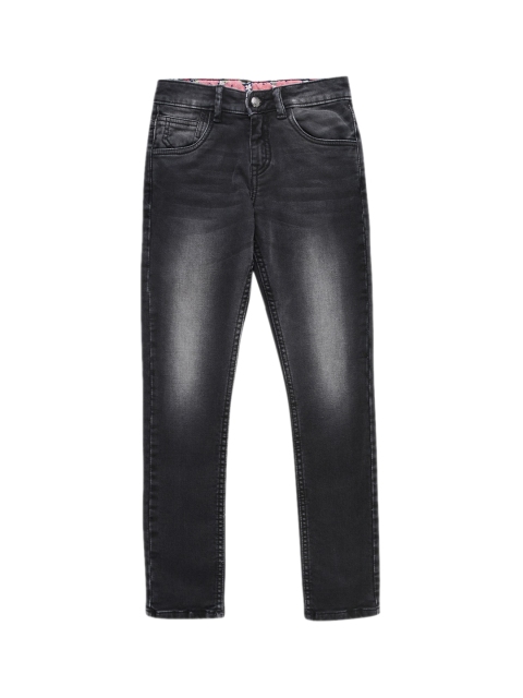 

Jean Cafe Girls Brown Jean Slim Fit Heavy Fade Jeans