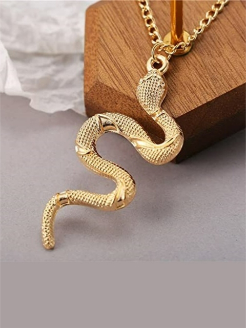

EL REGALO Gold-Toned Snake Shaped Necklace