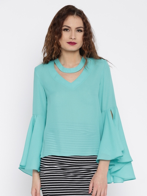 

RARE Women Blue Lightweight Solid Top