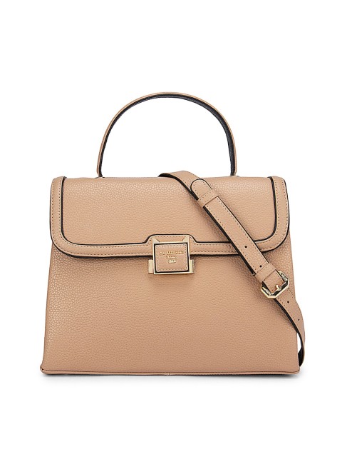 

Da Milano Beige Structured Satchel