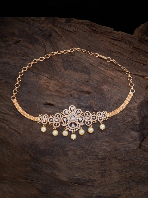 

Kushal's Fashion Jewellery Women Gold-Toned & White Bracelet