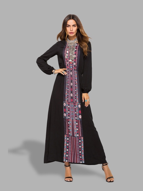 

JC Collection Black Ethnic Motifs Maxi Dress