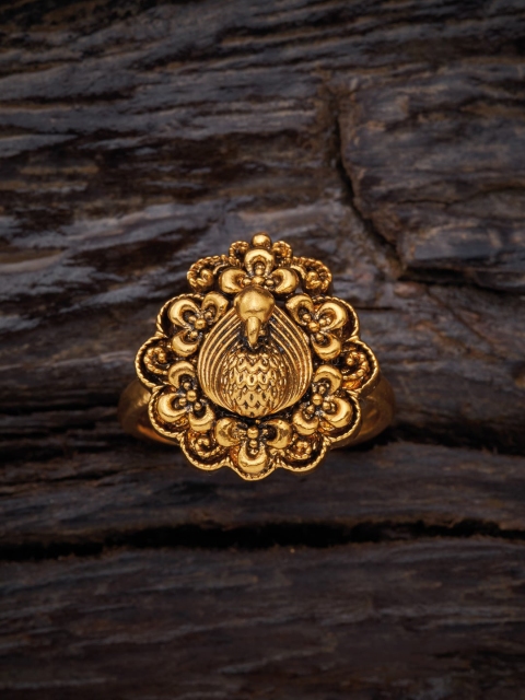 

Kushal's Fashion Jewellery Gold-Plated Antique Finger Ring