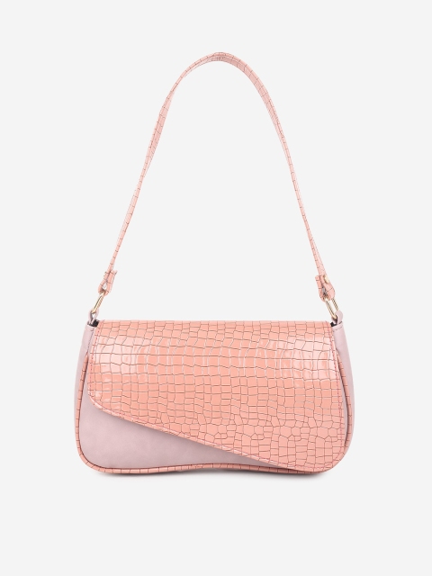 

Stropcarry Women Pink Textured Structured Shoulder Bag