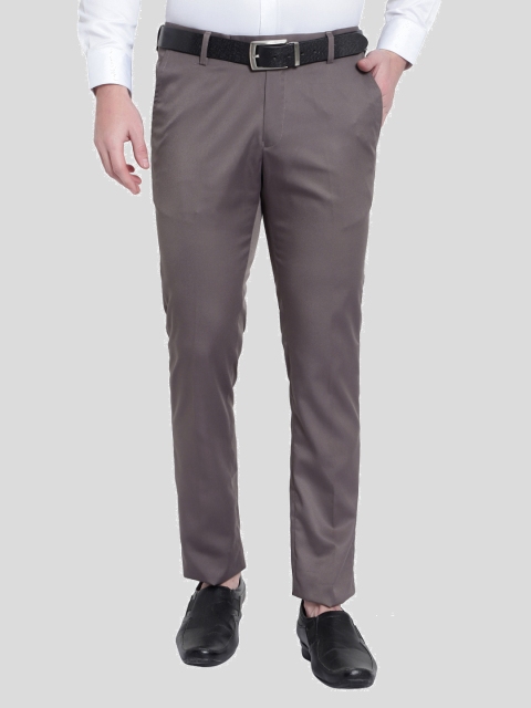 

Srey trends Men Brown Smart Slim Fit High-Rise Trousers