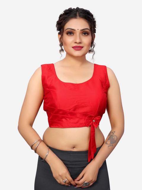 

SIRIL Women Red Embellished Padded Saree Blouse